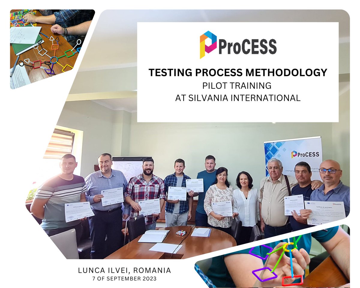 ProCESS_EU's tweet photo. On 7 Sep 2023 the ProCESS methodology was used to develop a pilot training for solving a complex problem using SES skills with the project asociated partner Silvania International. The event proved to be a succes with positive feedback from the participants 
#ProCESS #training https://t.co/UIKl7hTof0