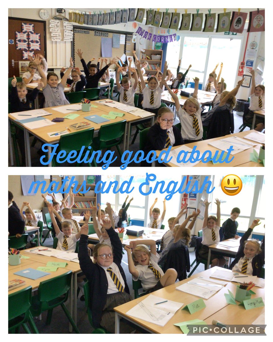 HBJSCH63's tweet photo. A busy week in 4C! It’s been wonderful to be outside in both PE lessons. Mrs Colothan asked the class how they felt about their maths & English learning - look at those smiling faces! Lots of trying hard meant lots of recognition time😃 #HBJSEnglish #HBJSmaths #HBJSPE #HBJSyear4 https://t.co/p2eQovoNge