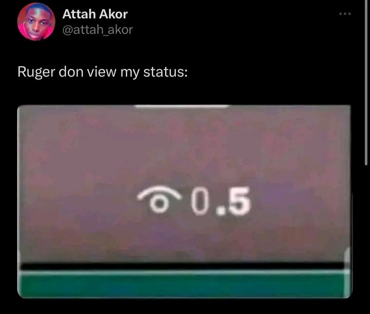 ibot_OGM's tweet photo. When Ruger view your WhatsApp status 😂 https://t.co/RFYD7f4yBv