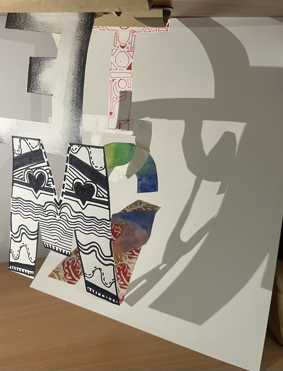 ArtMorayHouse1's tweet photo. Shaking up the annual name tag task by working through the visual elements, going 3D, and adding in a photography element #3for1 #EdPGDE @MorayHouse @MissThores @McginnesSonja @Mrs_MArtandDes https://t.co/5YVmMb2qVf