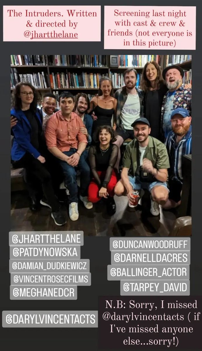 nicolemcclean01's tweet image. #Theintruders written &amp;amp; directed by James Kenfield. At the screening last night with most of the cast/crew &amp;amp; friends. I am so honoured to have played a small role in this (&amp;amp; in French!). Well done, everyone! 🤩 ( sorry, can't *tag, everyone)