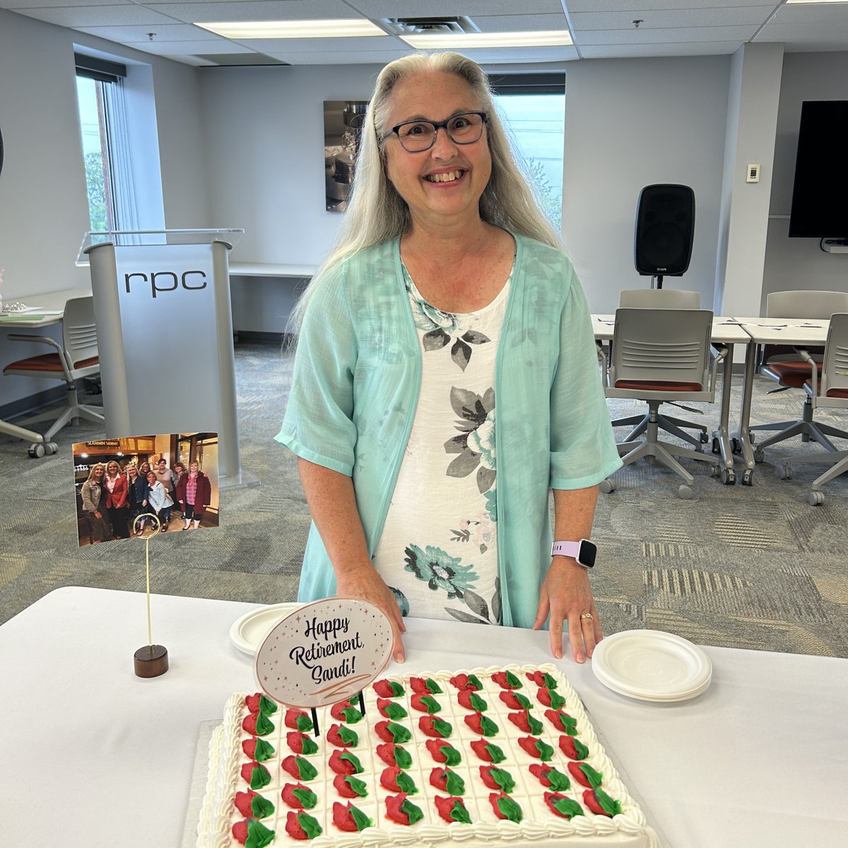 NB_RPC's tweet photo. This week we celebrated the retirement of Sandi Walker. As Sandi embarks on this well-deserved retirement, we offer our sincere gratitude for her 42 years of commitment, hard work, and dedication to RPC! Congratulations, Sandi! #42YearsOfService #TeamRPC https://t.co/N6EBYl8Hfc