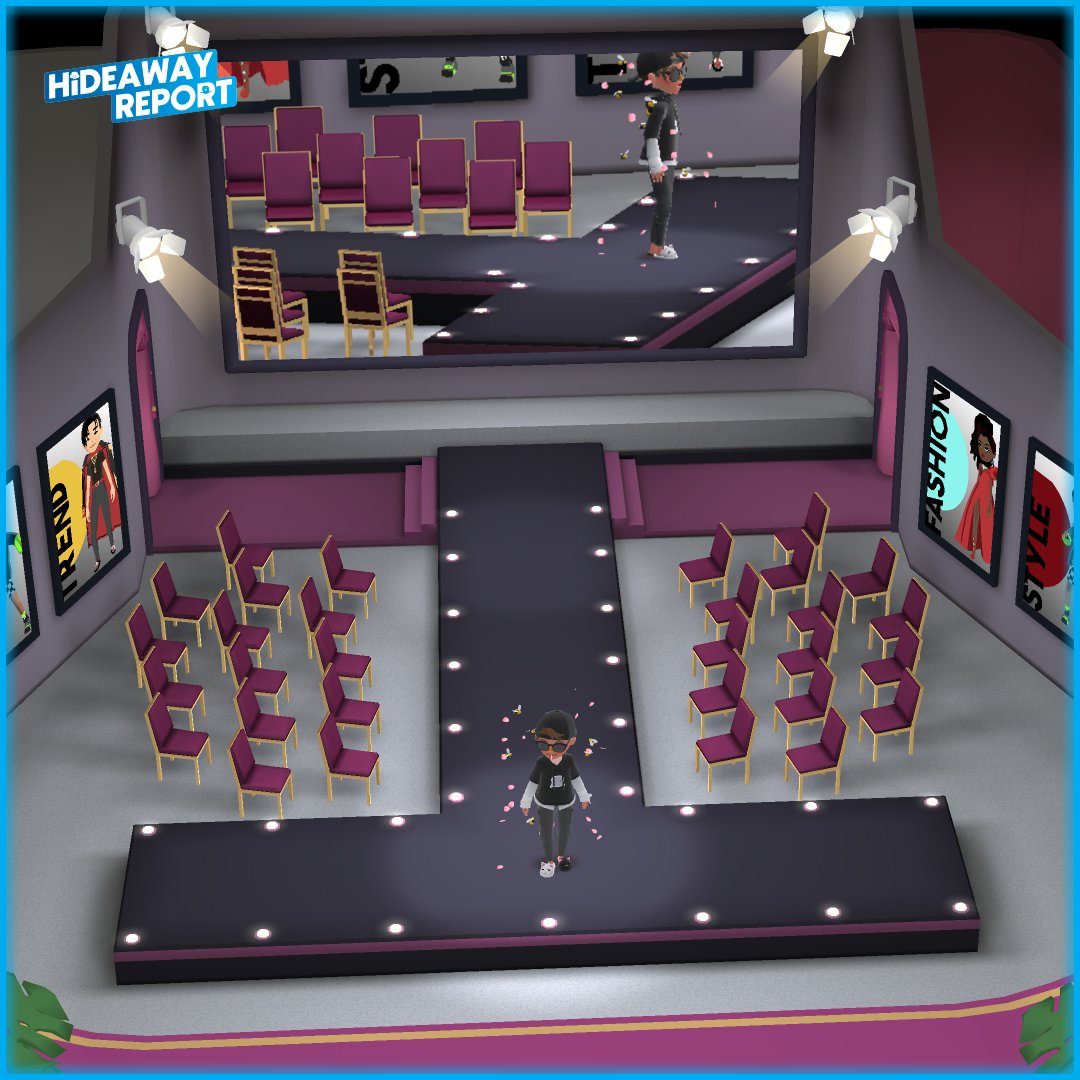 HdwReport's tweet image. 💄 ∣ A  preview of Hotel Hideaway's new "Runway room" room. The right side allows use  of the Trials of Style, and there's a giant screen with a camera on the  catwalk 

#HotelHideaway @HotelHideaway