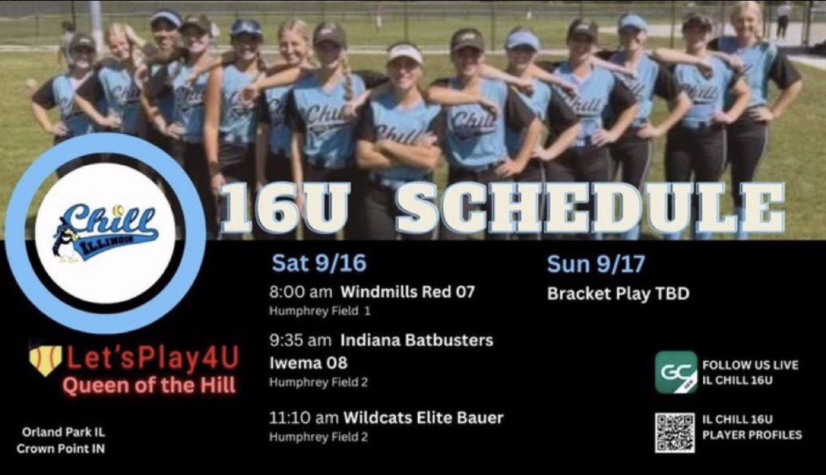 Queen of the Hill this weekend with my <a href="/ILChillGold/">Chill Gold Softball</a> girls! #getchilly 🐧🩵