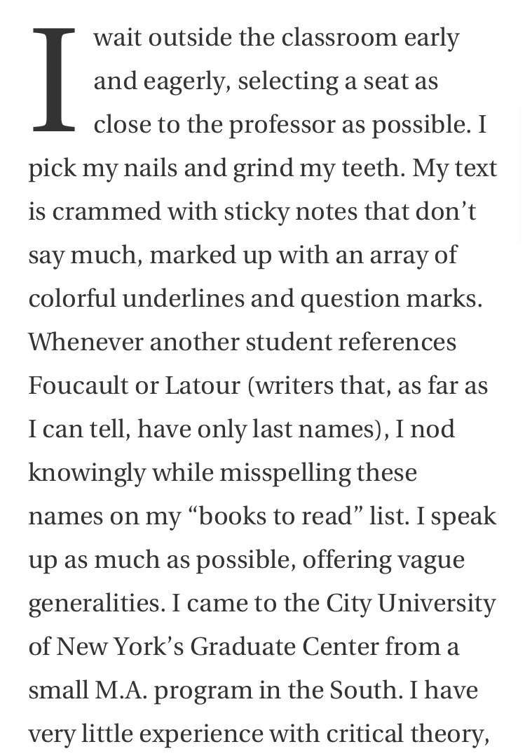 sending love to all the first-year PhD students who feel like imposters right now. I remember the name-dropping, the knowing nods, the performative contributions—it’s all smoke & mirrors. you’re there to learn, not to know everything already. you are enough! @AcademicChatter