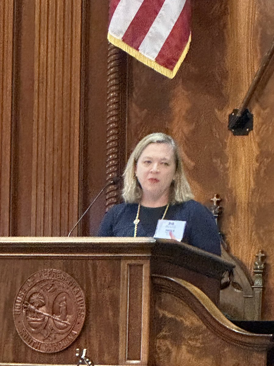 Immediate Past President Theile McVey welcomes everyone to the 14th Annual James Otis Lecture.