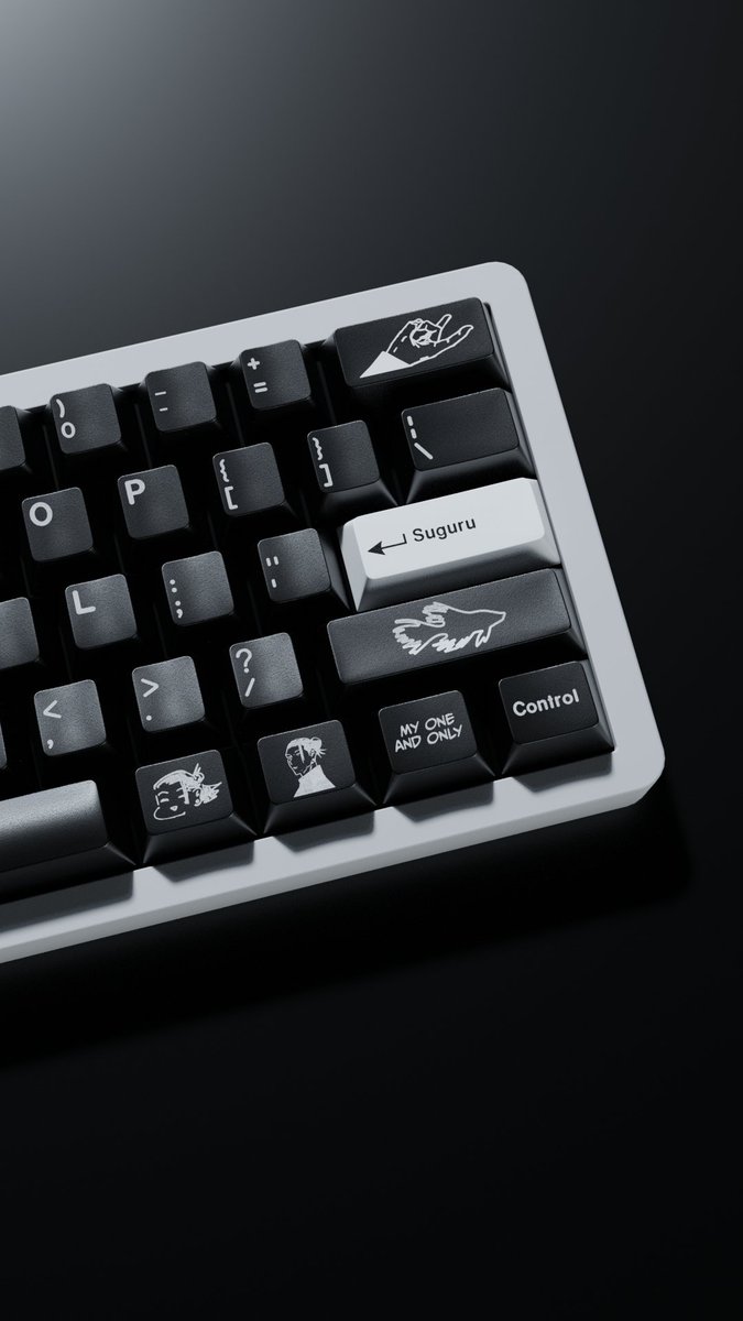 _notrose's tweet photo. the ways in which you talk to me,

as suggested, i give you: the jjk satosugu keyboard https://t.co/NuiCeONWo1