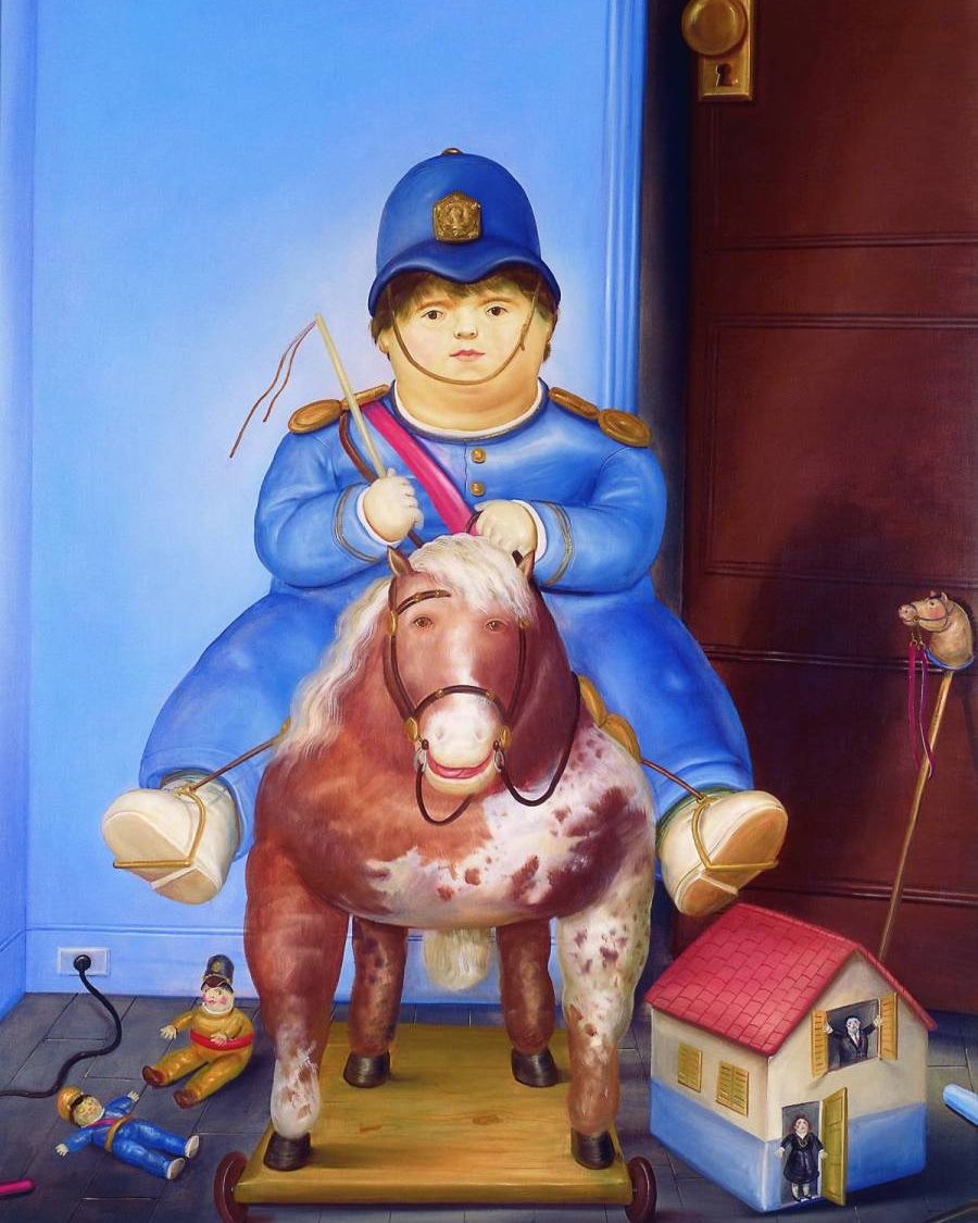 YuliMetaute's tweet photo. De todos los cuadros que pintó el maestro  Fernando Botero en su vida, hubo uno que puedo decir es mi favorito, el cual retrató su más inmenso dolor y el cual le arrancó las lágrimas más profundas, Pedrito a Caballo. 

Buen viento y buena mar maestro 🥺🙏 #fernandobotero https://t.co/sQBRFVUi7J