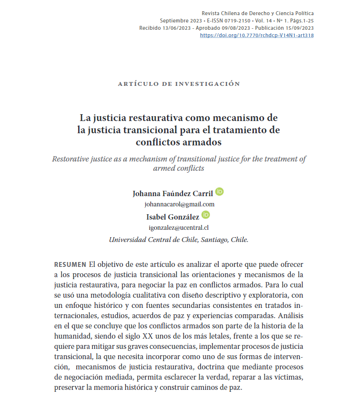 👀📣La #RevistaChilenadeDerechoyCienciaPolítica se complace en compartir con ustedes nuevos artículos de su Volumen 14 n°1 #PublicaciónContinua
Te invitamos a revisarlos en el siguiente link derechoycienciapolitica.uct.cl/index.php/RDCP…