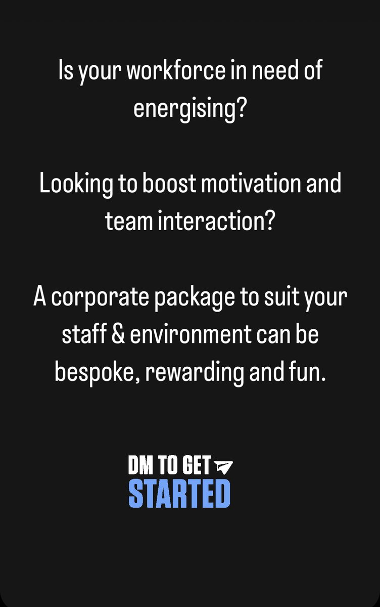 Corporate wellness packages to suit all team sizes, environments &amp; needs.
DM to speak to our team.
