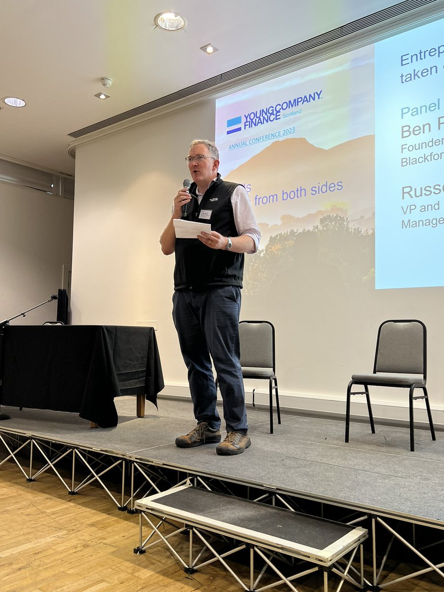 Ben Panther of Blackford Analysis sharing his exit journey. #YCFS2023