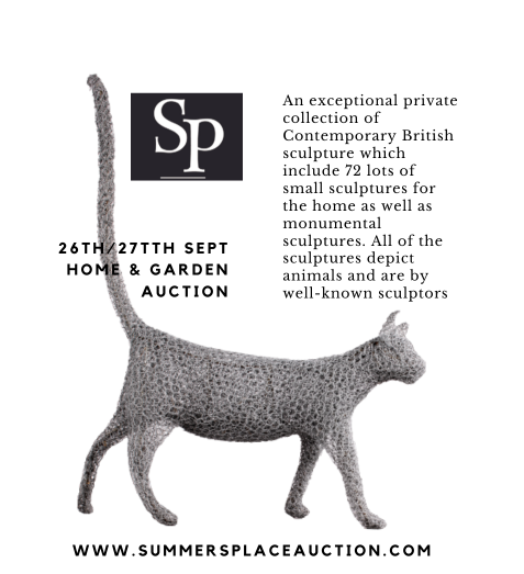 British contemporary sculpture auction for animal lovers this September at Summers Place Auction.
#nicfiddiangreen #hamismackie #julienneworrallhood
