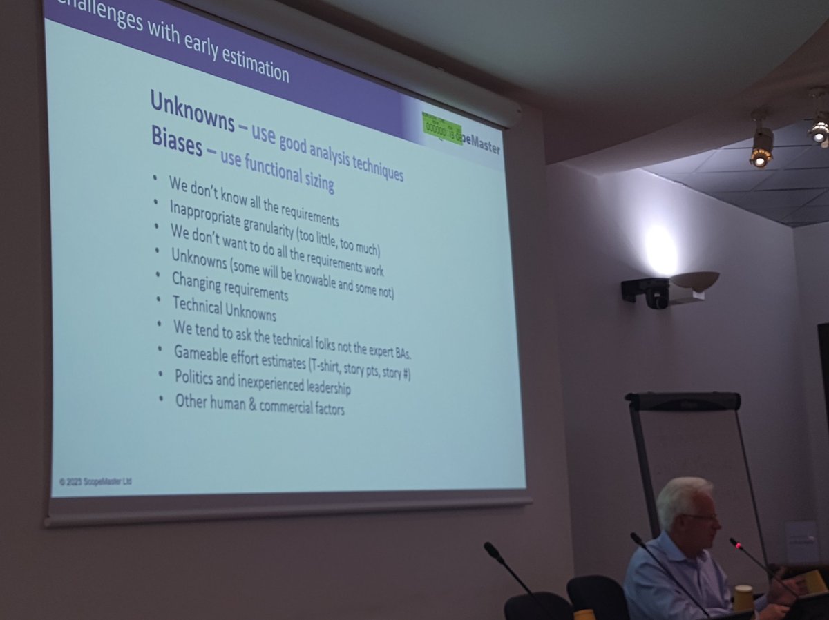 Speaking about.. Requirement quality, software estimation and automated analysis with #ColinHammond at #iwsm 2023

<a href="/IWSMMensura/">IWSM Mensura</a> <a href="/GUFPI_ISMA/">GUFPI-ISMA</a> #ContaChiConta #September15 #Rome