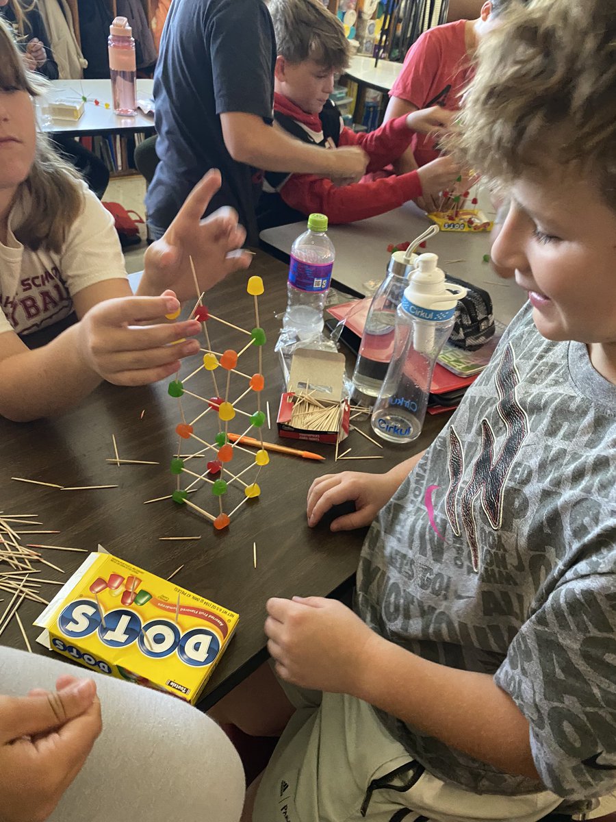 rklinger_r's tweet photo. Dot Day STEM activity with DOTS and toothpicks. “Make your mark and see where it takes you.” #Caldwellpride #MathisFun https://t.co/zWQfe8UaXF