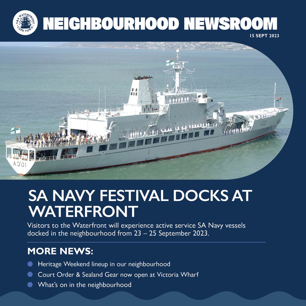 Get ready for an action-packed long weekend with our exciting neighborhood news update!  Click the link to stay up to date with all the happenings: protect-za.mimecast.com/s/1DA_C48vBgiJ… 

#vandawaterfront #HeritageMonth #myVAjoy