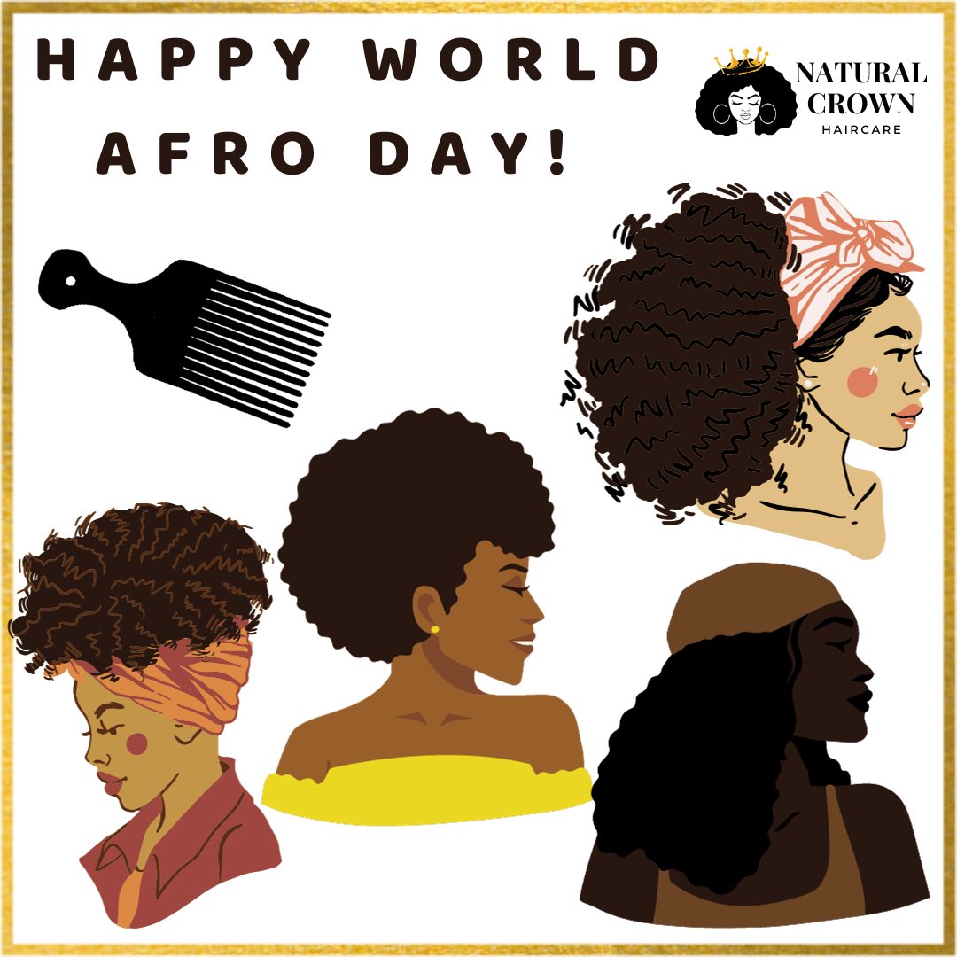 HAPPY WORLD AFRO DAY! Treat your fro’s this weekend with 20% off your entire order.
We are on a mission to encourage you all to to Embrace Your Natural Crowns! 👑 #worldafroday