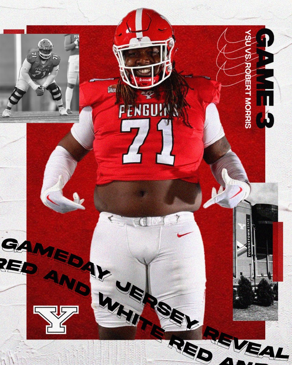 𝙂𝙖𝙢𝙚𝙙𝙖𝙮 𝙏𝙝𝙧𝙚𝙖𝙙𝙨 tomorrow afternoon against RMU! 🐧🏈

🔴 Jersey
⚪ Pants
⚪ Socks

#GoGuins // #LeaveNoDoubt