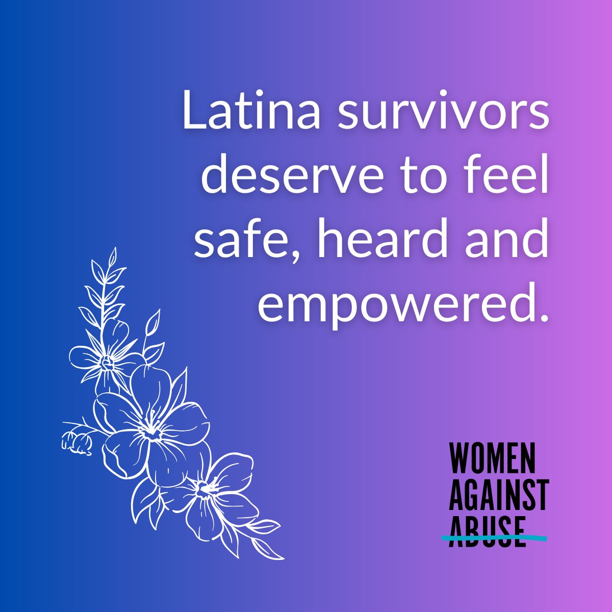 WomenAgnstAbuse's tweet photo. Members of Philadelphia's Latino community experience significant rates of #DomesticViolence, and face steep barriers to escaping it.

As #HispanicHeritageMonth begins, we honor the resilience of Latina survivors and call for improved access to safety &amp; shelter for them. 1/ https://t.co/Oh73NrzGTx