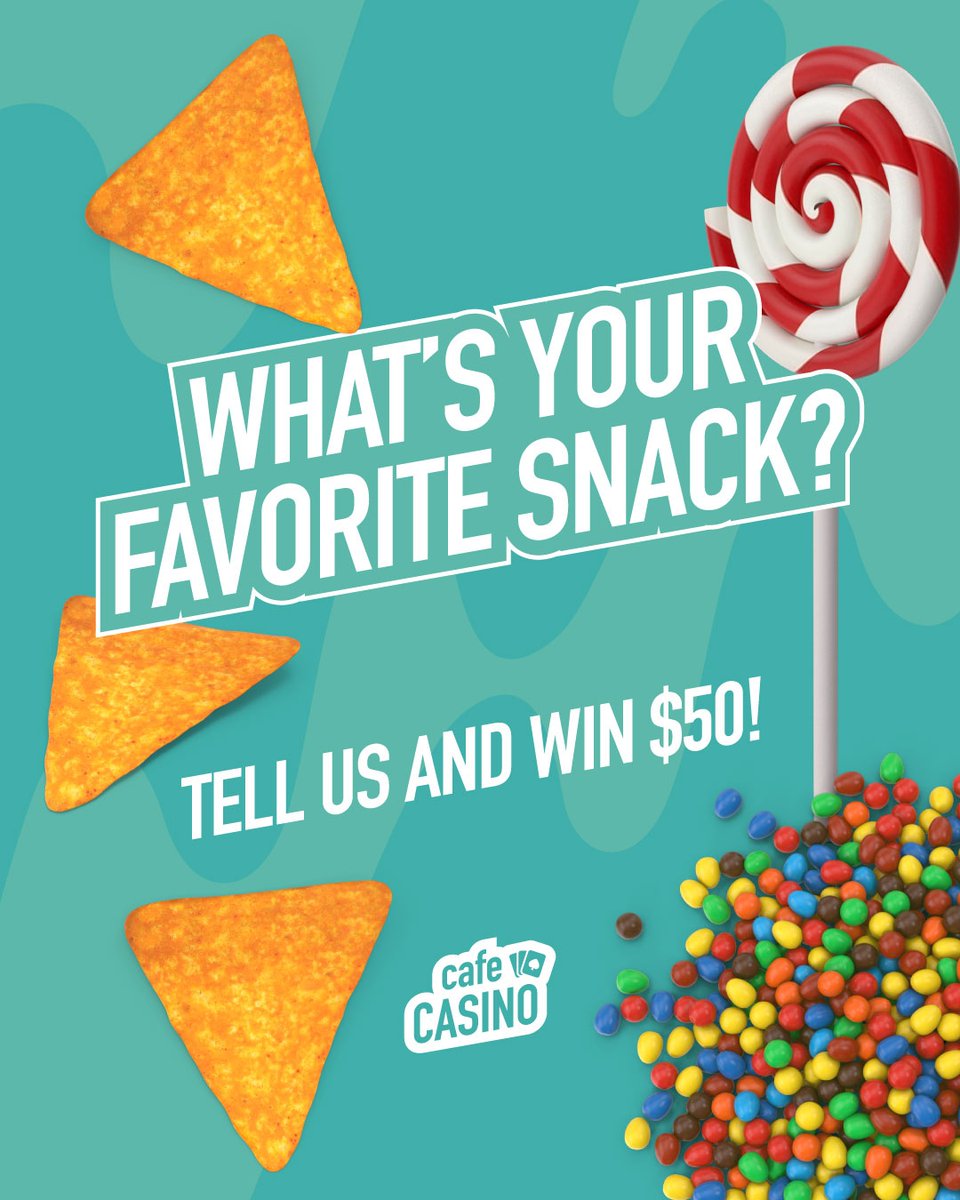 CafeCasinoLV's tweet photo. 🚨 Friday #Giveaway Alert 🚨

💰 To win $50 to play with at Cafe Casino follow
these simple steps:

➡ Follow @CafeCasinoLV
➡ Like &amp; Share this post
➡ Tell us your favorite snack

Good luck! 🤞

*Ends 09/19/2023 at 11:59pm EST - winner announced on Instagram* https://t.co/43l5d42b0C