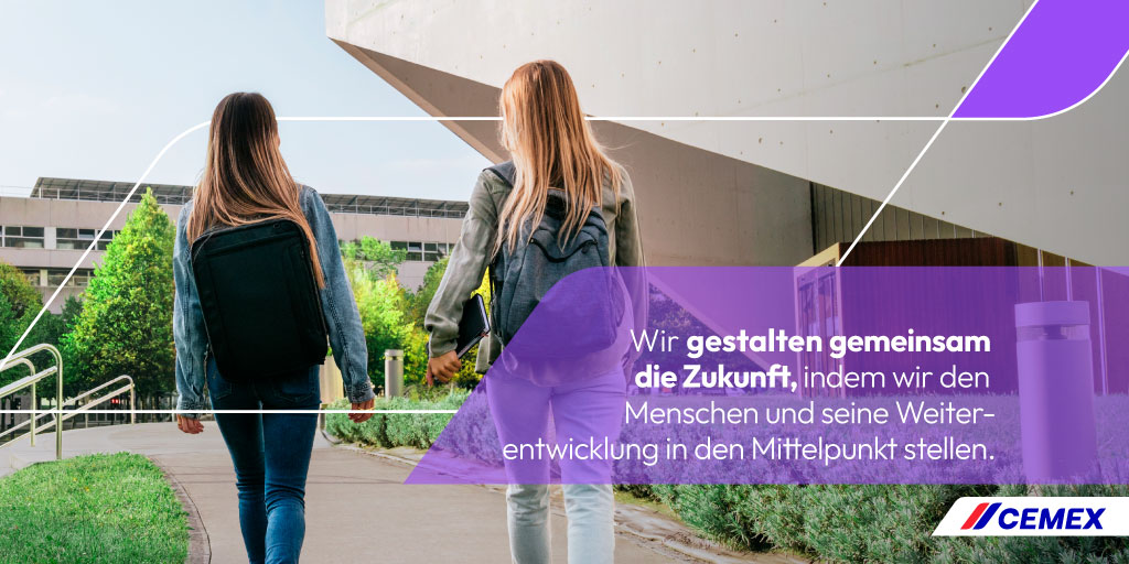 CEMEX_Germany's tweet photo. Der Mensch steht bei unserem Handeln im Mittelpunkt. Unser Ziel ist es, das Potenzial von Kundinnen und Kunden, Mitarbeiterinnen und Mitarbeitern und Gemeinden zu erschließen und einen positiven Beitrag zur Gesellschaft zu leisten. #ShapingTheFutureTogether https://t.co/47S4JkFJat