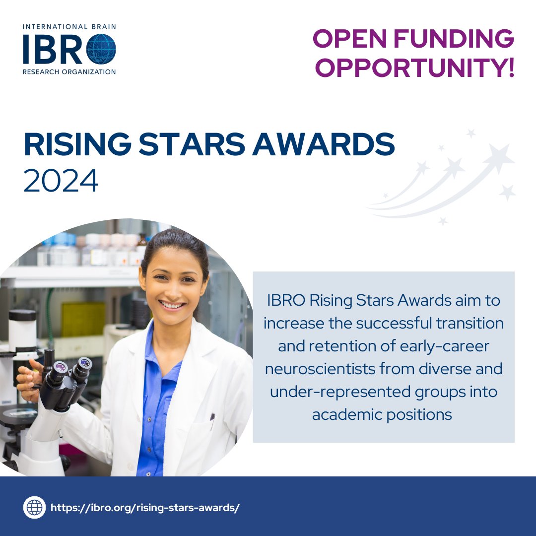 Are you starting your own #neuroscience #lab in Africa, Asia-Pacific, Latin America, or US/Canada? Why not apply for an IBRO #Rising #Star #Award? More info: ow.ly/v3oR50PLmYq @TheBaleLab @APalacio_s @cheahpikesee @SONAorg @FalanIbroLarc