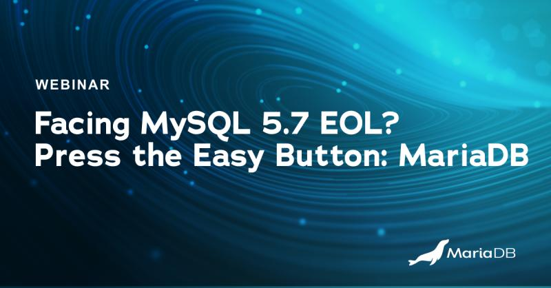mariadb's tweet photo. Dead end ahead.⚠️   

MySQL 5.7 EOL is near, but you don’t have to wait for proprietary lock-in and high costs. Jump ship and set sail for #MariaDB!  

Register for our upcoming webinar, and we’ll show you the freedom that awaits: https://t.co/bAm3B1Y4Y2 https://t.co/gInZmOee9o