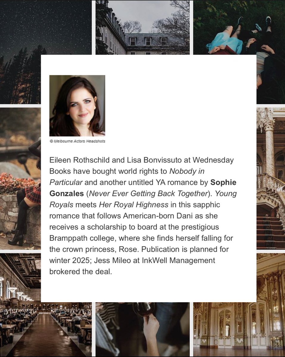 Sophie Gonzales (@sgonzalesauthor) on Twitter photo β¨β¨Iβm so excited to announce my next books! β¨β¨
The first one, Nobody in Particular, releases 2025 with <a href="/WednesdayBooks/">Wednesday Books</a> !!! β¨β¨Iβm so excited to announce my next books! β¨β¨
The first one, Nobody in Particular, releases 2025 with <a href="/WednesdayBooks/">Wednesday Books</a> !!!