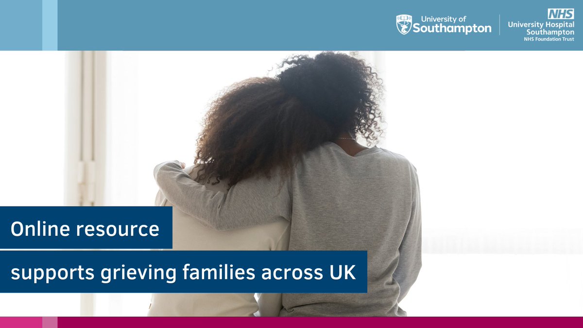 UHSFTresearch's tweet photo. Death and grief can be difficult to talk about.

Researchers at @HSciences @unisouthampton have developed an online resource that is helping families face loss together. ❤️

This important work was supported by @UHSFT and @arc_wessex.

Read more: https://t.co/Wqzk2GZpZh https://t.co/EH42B9mJV5