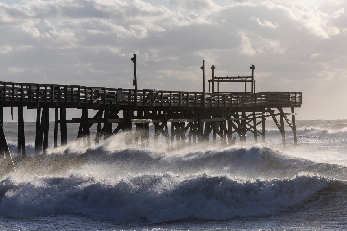 Photos from the #OBX as #hurricanelee passes well to the east of North Carolina.