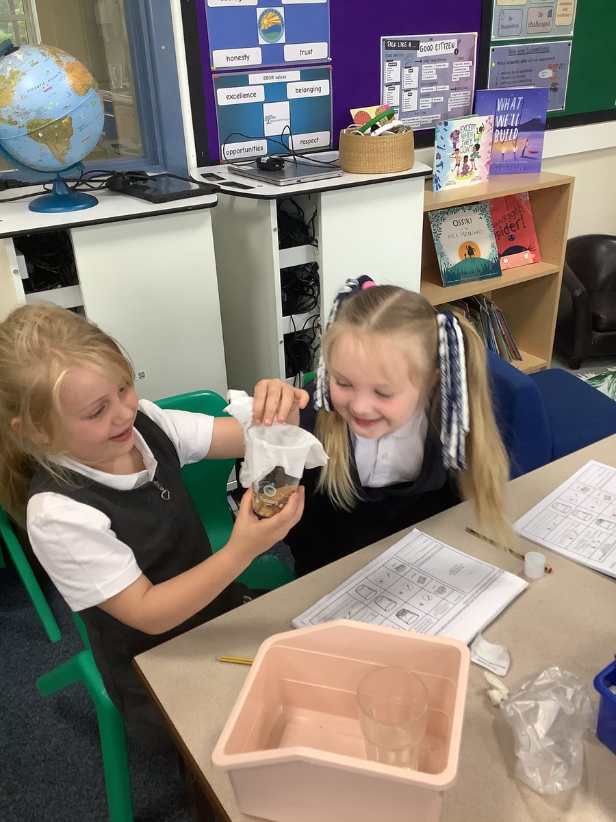 BandBschool's tweet photo. Year 2 had a fantastic Science session today. We did an experiment testing the properties of materials and deciding how suitable they would be for use as an umbrella for a Victorian person. #bandbouse #bandbscience @eboractrust https://t.co/3UqwIS2DQR