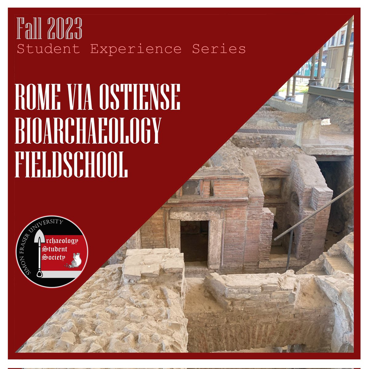 SFU_ASS's tweet photo. Today's blog post written by our lovely Events Director Kayreen Dizon about her experience at fieldschool in Rome! 

Link here: https://t.co/QUsMFPUnC1 https://t.co/6ZEwYi9DyM