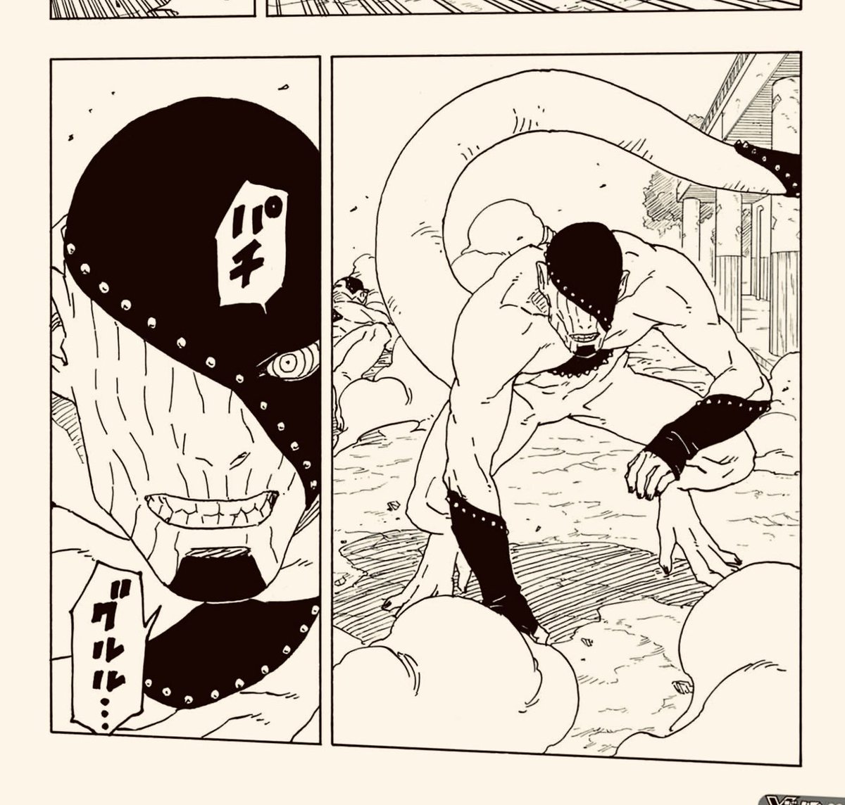 Boruto_code's tweet photo. Um mini juubi apareceu com um Rinnegan, e de quem será esse Rinnegan, será do Code, e onde ele conseguiu.🔥🔥🔥🔥
#BorutoTwoBlueVortexCh2 #Borutospoilers #Boruto82 #manga #Boruto #sarada https://t.co/uM5MQfNxgV