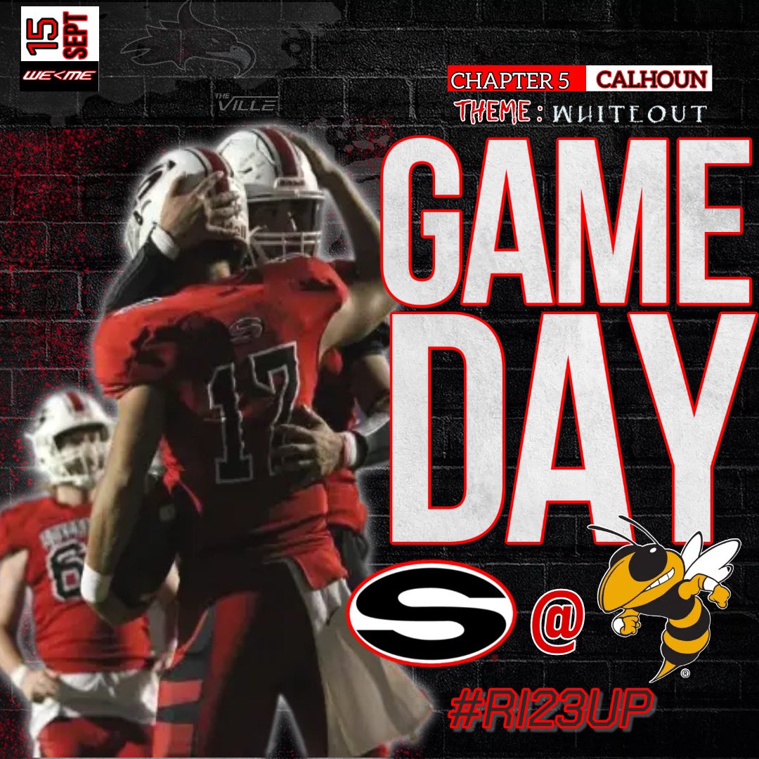Chapter 5: Calhoun
🏟️ - @ Phil Reeve Stadium 
🎟️ <a href="/GoFanHS/">GoFan</a> gofan.co/event/1034839?…
🕰️ Kickoff 7:30 
❄️WHITEOUT❄️
#RI23UP🔥