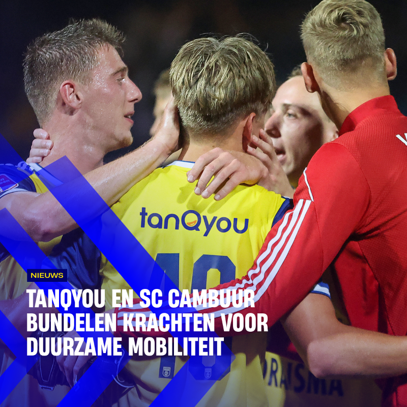 SCCambuurLwd's tweet photo. 𝐒𝐂 𝐂𝐚𝐦𝐛𝐮𝐮𝐫 🤝 𝐓𝐚𝐧𝐐𝐲𝐨𝐮

Welkom als nieuwe rugsponsor! 💛💙