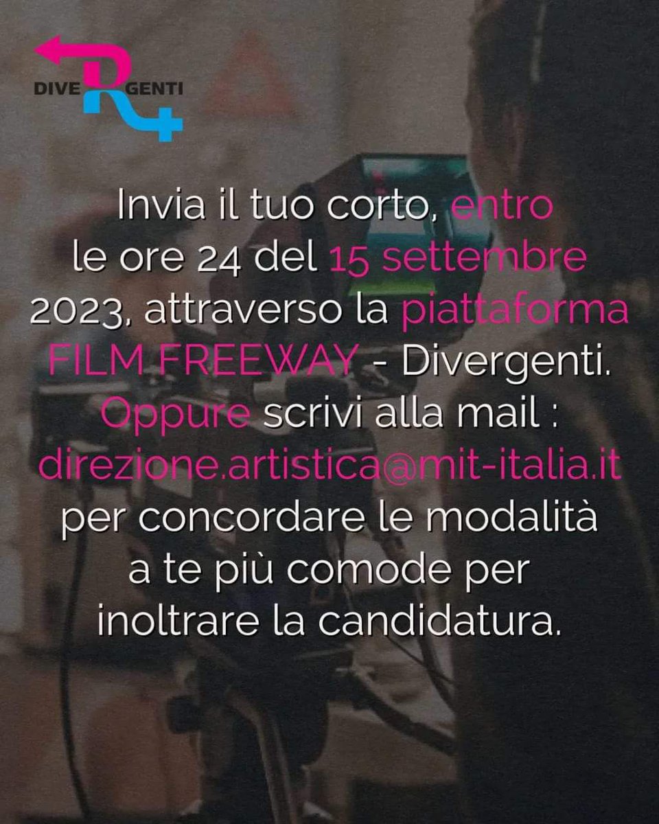ancora poche ore per partecipare alla call dei corti ed essere selezionatx dai miei esigenti occhi