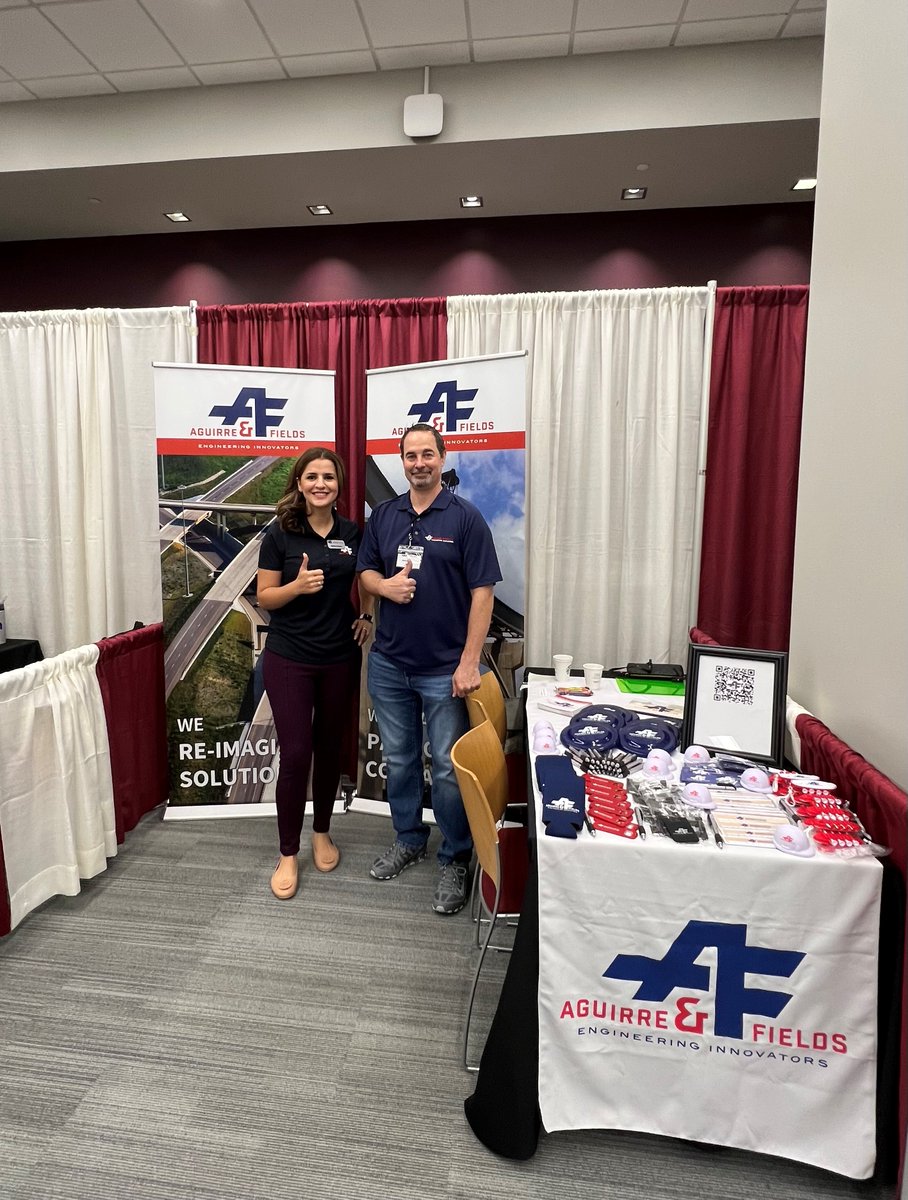 AguirreFields's tweet photo. Engaging with the next generation of engineers at the @TAMU ASCE Career Fair! Our team is here, eager to meet some fellow Aggies!
#AguirreFields #EngineeringInnovators https://t.co/KoZr3lPX1k