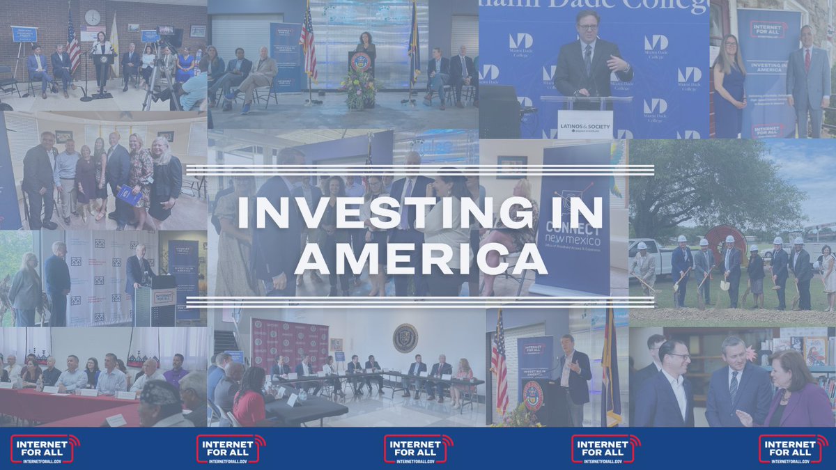 We recently announced nearly $50M to expand middle-mile Internet infrastructure in NH, TN, VA, and WY. By investing, we're reducing the cost of connecting unserved and underserved areas by expanding on existing fiber networks in communities. 

ntia.gov/press-release/…