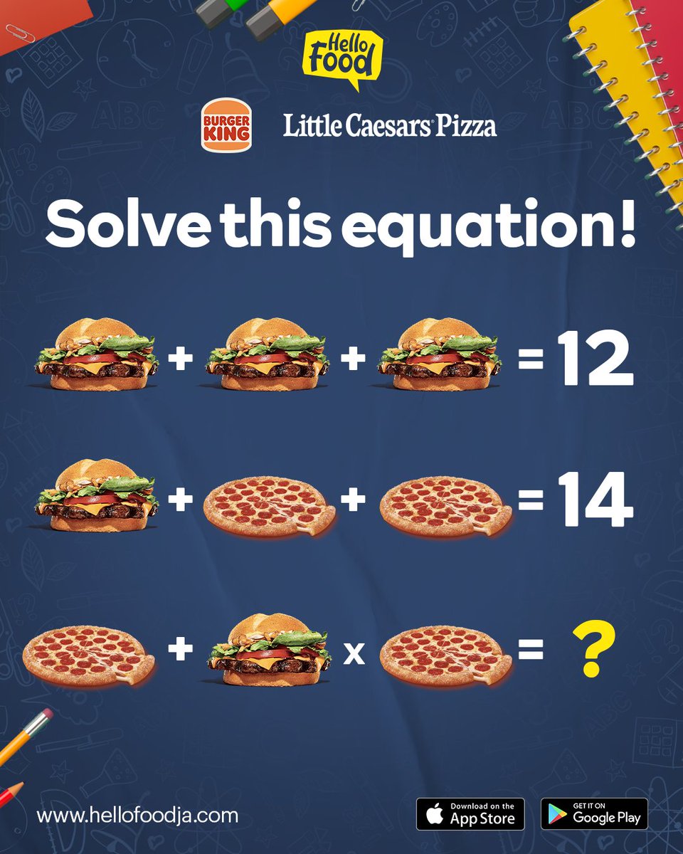 hellofoodja's tweet photo. Comment below for a chance to win meal vouchers! Let’s see who is going to get the correct answer 😉

#HelloFoodJa #HelloFood #FoodDelivery https://t.co/pl9qLB9JMI