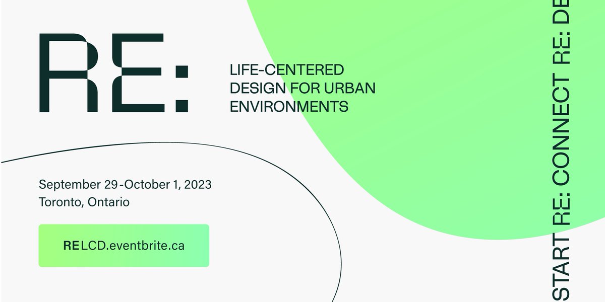 Tickets are now available for RE: Life-Centered Design for Urban Environments! Join us Sept 29-Oct 1 for an immersive 3-day workshop in Toronto, where we'll introduce design concepts that place nature in the centre of future urban development. relcd.eventbrite.ca