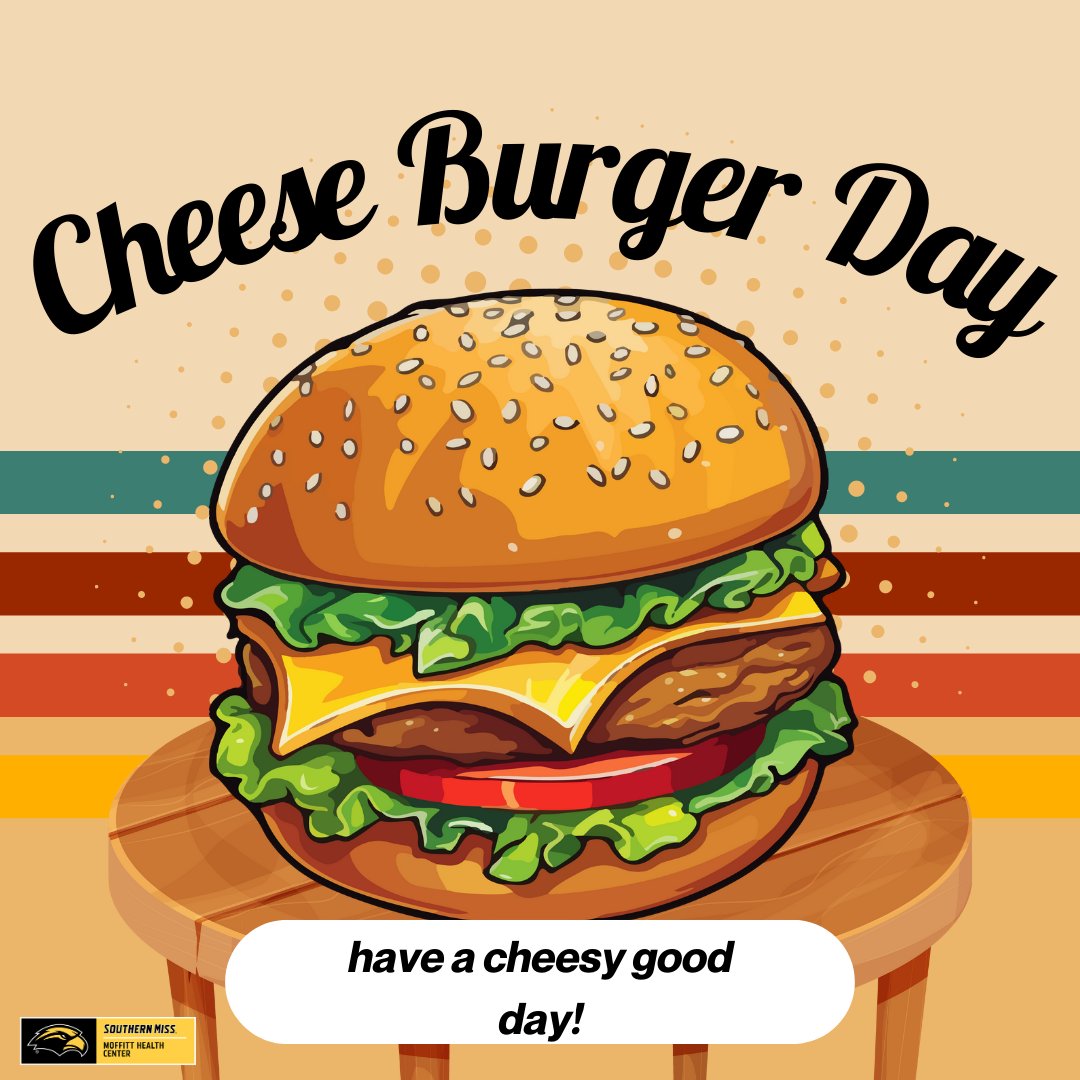 USMhealth's tweet photo. Stacked high with cheesy goodness, celebrating Cheeseburger Day the delicious way! ๐๐ง#SMTTT #mhcttt https://t.co/PCdhLo2qWt