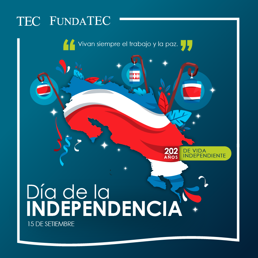FUNDATECcr's tweet photo. Celebramos los 202 años de vida independiente 🇨🇷 🇨🇷 https://t.co/nnWaDYJPC8