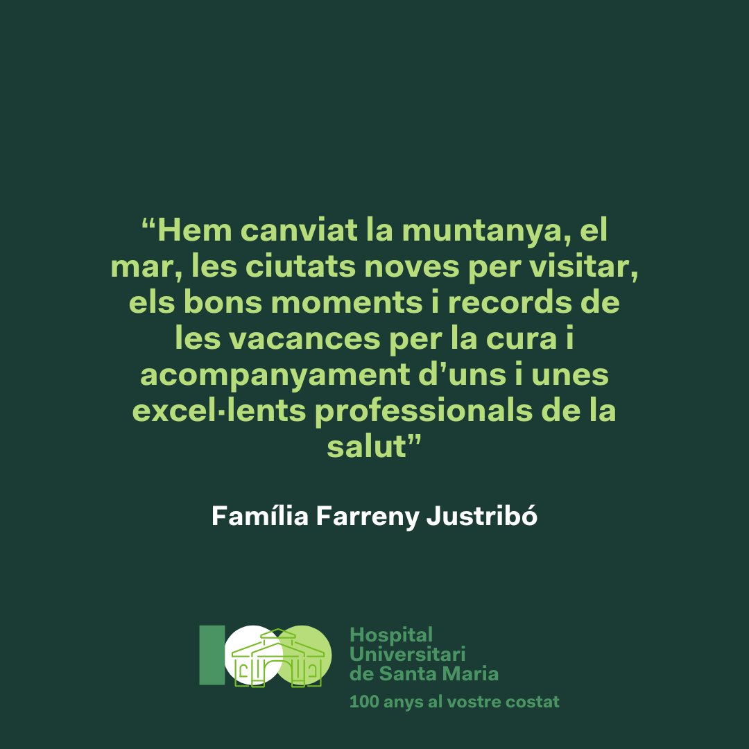GSS_Lleida's tweet photo. Fa uns dies la família Farreny Justribó ens va deixar aquestes paraules al diari @SEGREcom, en les que destaquen i agraeixen el tracte rebut als hospitals @harnaulleida i Santa Maria.
Des d’aquí us agraïm profundament aquestes paraules 💚.
#100anysalvostrecostat #HUSM #GSS https://t.co/M34PaxHKLL