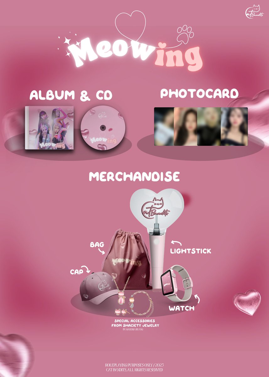 RAWRBANDITS's tweet photo. ㅤ️
ㅤ️

ㅤ️ㅤ𝐂A𝐓 𝐁A𝐍D𝐈T𝐒
ㅤ️ㅤ2nd Mini Album: 𝐌E𝐎W𝐈N𝐆
ㅤ️ㅤALBUM &amp; MERCH PREVIEW
ㅤ️ㅤ──────────────
ㅤ️ㅤ"I'll make your heart 𝐦𝐞𝐨𝐰𝐢𝐧𝐠, too!"

ㅤ️    #CATBANDITS #MEOWING

ㅤ️
ㅤ️ https://t.co/DW1LRHZs7j