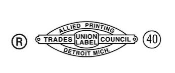 GoodstockWorker's tweet photo. When you buy a t-shirt or buttons in support of a cause or candidate, look for the union bug and make sure your purchase goes to actually support the cause! They often look similar to this. ⬇️ https://t.co/0GU1BNeGsH