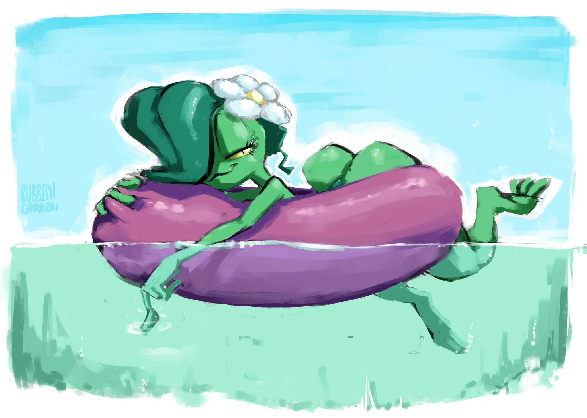 Chame on X: Comm for @profannytea of their wonderful character Froxanne,  Gives me great joy to draw another frog. t.coOfWJXjP6r9  X