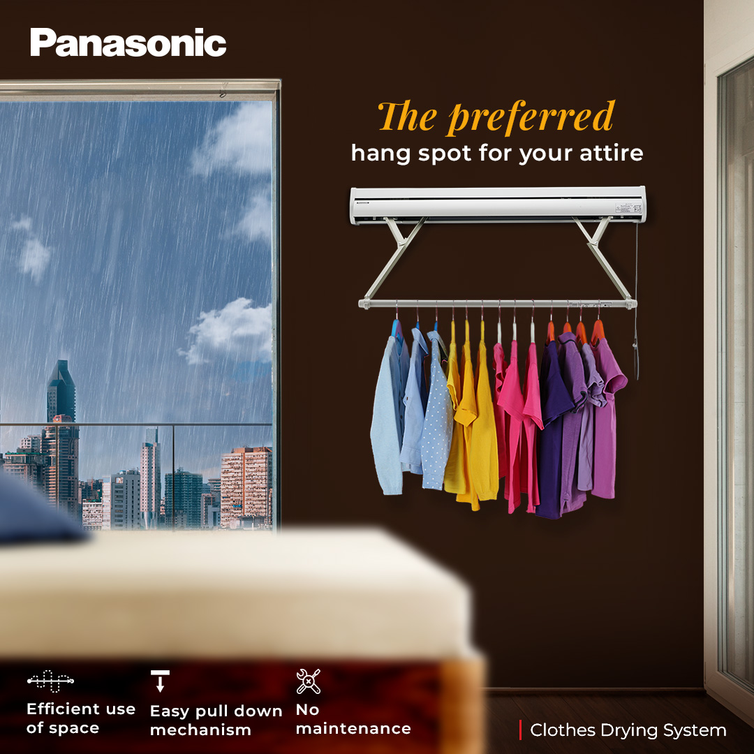 AnchorPanasonic's tweet image. Simplify your drying routine! Explore the efficiency of the Clothes Drying System, featuring an impressive capacity for up to 25 shirts and an easy-to-use pull-down mechanism. Enjoy the effortless way to dry your clothes.
#Panasonic #ClothesDryingSystem