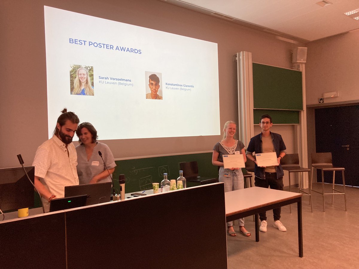 Bart Smeets (@bartsmeets16) on Twitter photo Congratulations Sarah Vorsselmans <a href="/Sarah_baaah/">Sarah Vorsselmans</a> and Konstantinos Giarentis for the best poster award at #Feeltheforce 2023! Congratulations Sarah Vorsselmans <a href="/Sarah_baaah/">Sarah Vorsselmans</a> and Konstantinos Giarentis for the best poster award at #Feeltheforce 2023!