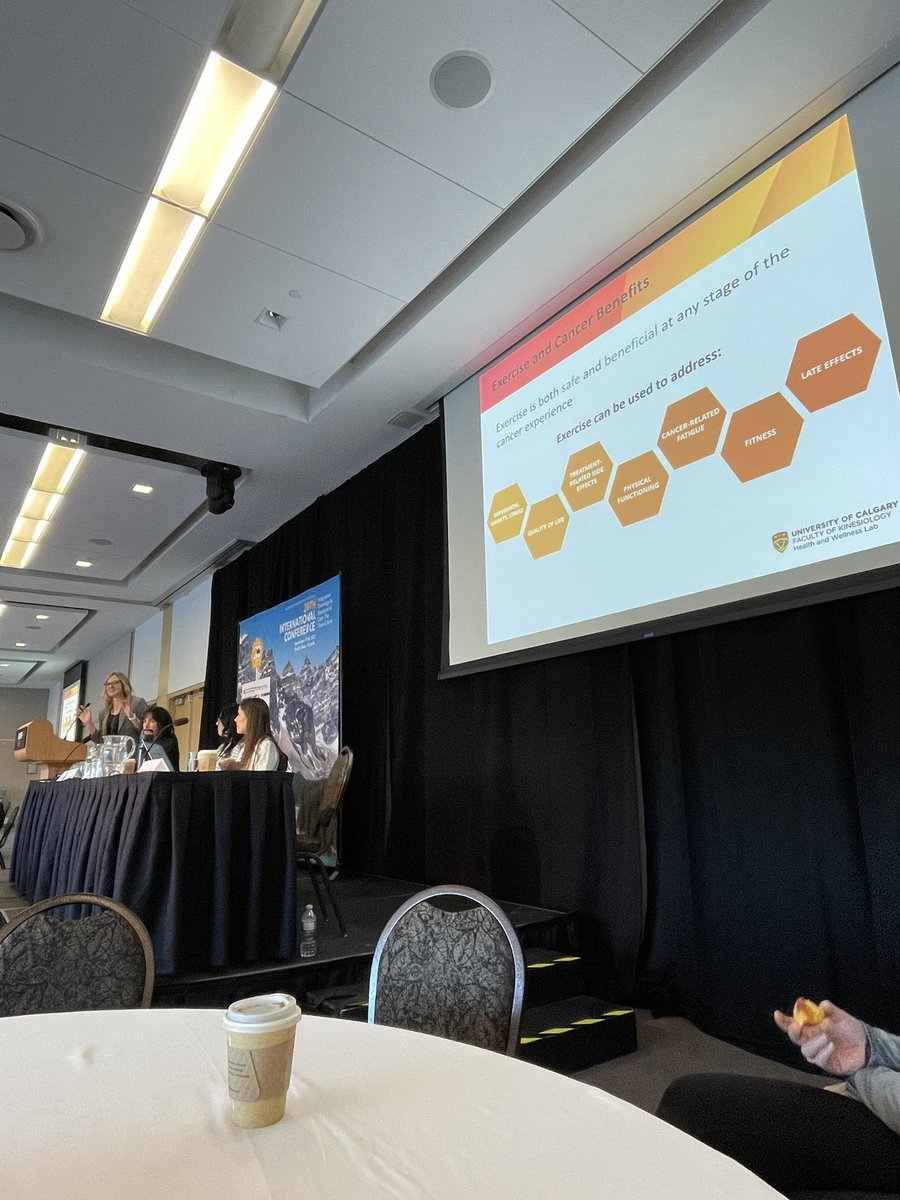 Happening now… Dr. Leach moderates Exercise Oncology keynote @ #SIO2023