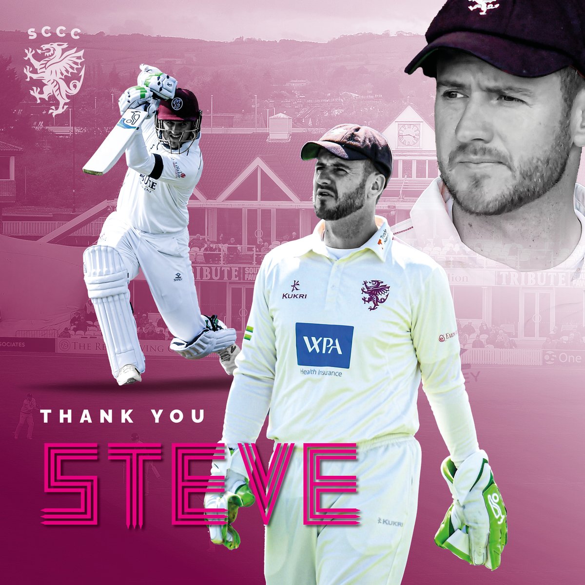 SomersetCCC's tweet photo. BREAKING: Somerset County Cricket Club can today confirm that Steve Davies will retire from cricket when his contract expires at the end of the season

⤵️⤵️⤵️

#WeAreSomerset 
@SteveDavies43
