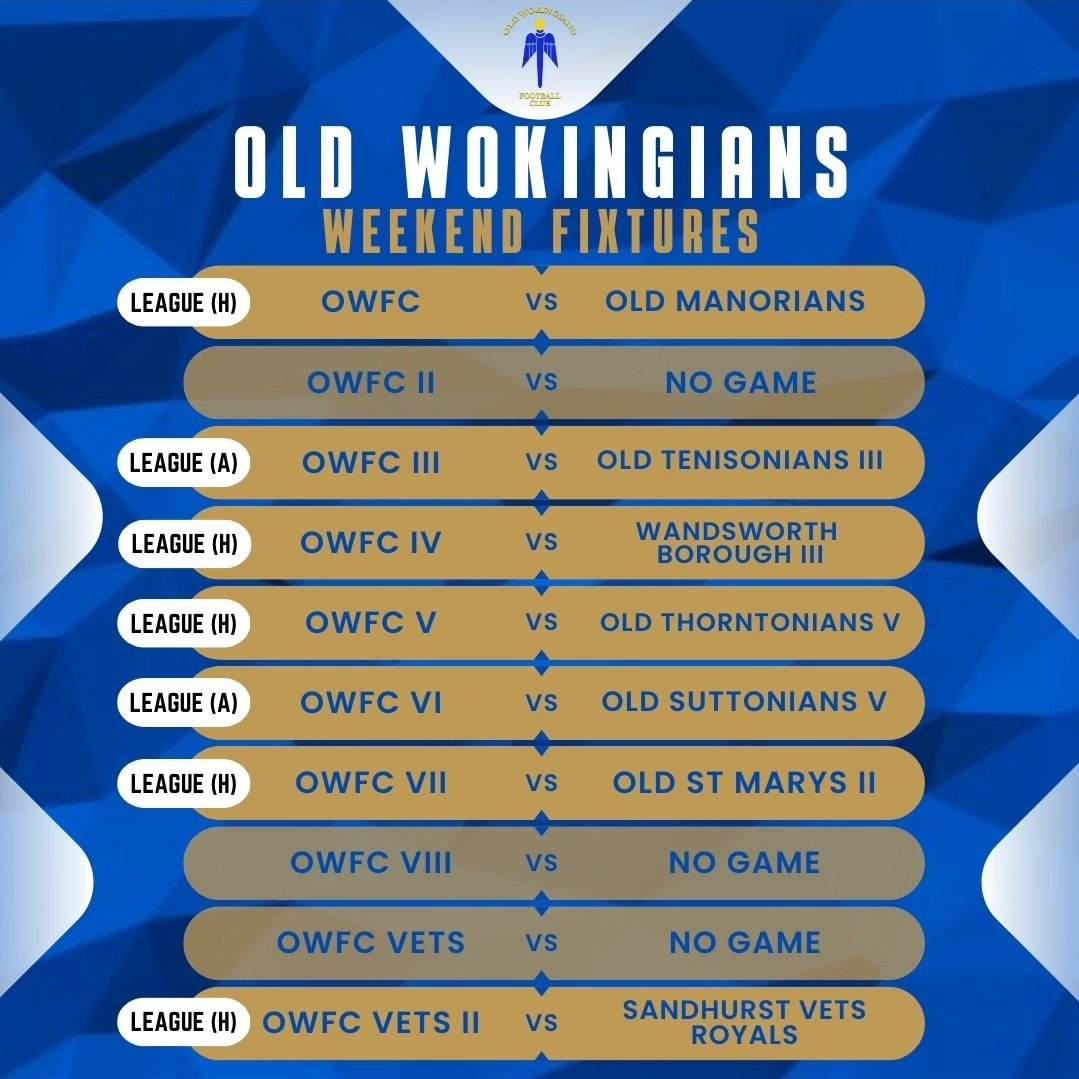 This weekends games 

#COYW